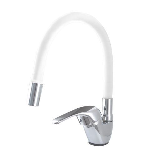 Смеситель для кухни Сантаком StOmega 3398-3 на мойку белый