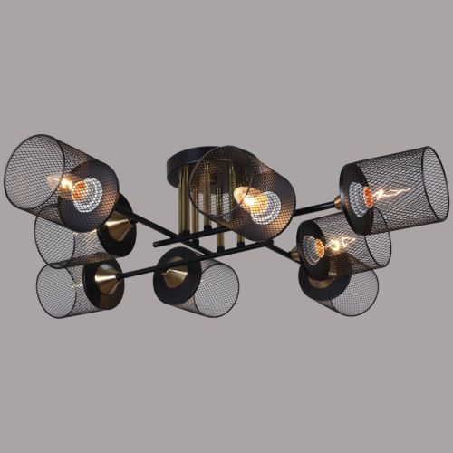 Люстра потолочная Reluce 38460-0.3-08 BK+COPPER