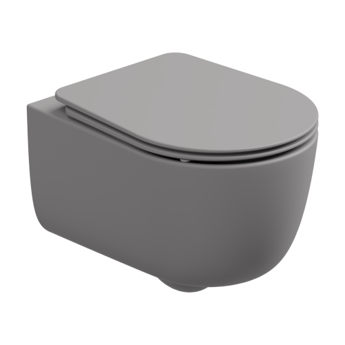 Чаша унитаза подвесная GSG Ceramic Design Hit! HIWCSO038 цвет серый без сиденья безободковая смыв торнадо