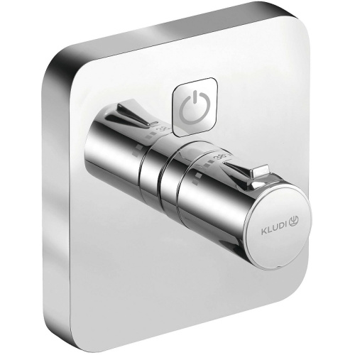 Смеситель Kludi Push 389010538 встраиваемый хром с термостатом