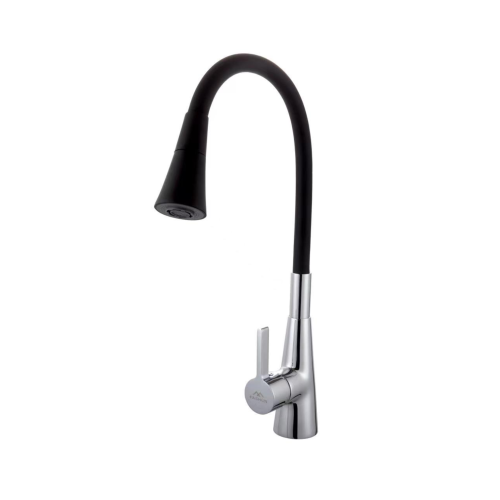 Смеситель для кухни Fashun A4153+B14 на мойку хром/черный