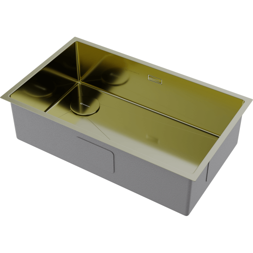 Кухонная мойка Omoikiri Taki 74-U/IF-L Side 4997472 75х20 цвет золото поверхность матовая