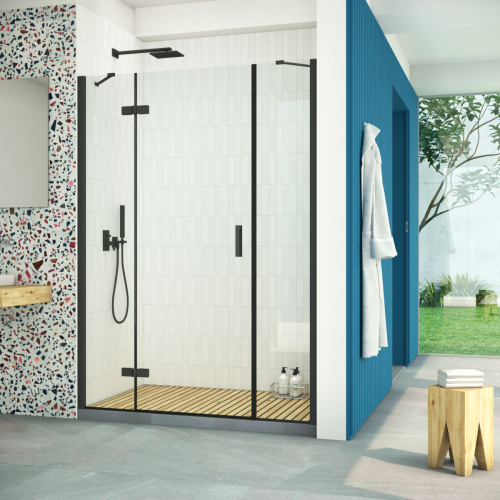 Душевая дверь Vegas-Glass AFP-F Retta AFP-F Retta 140 02М 01 L 140х199,5 стекло прозрачное 6 мм