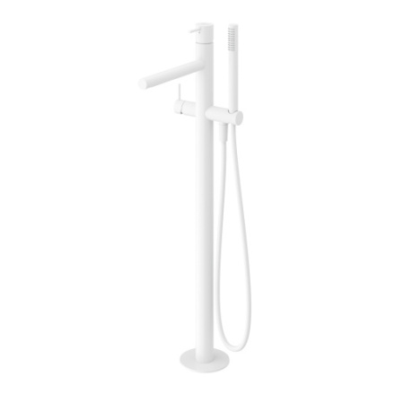 Смеситель Cezares LEAF LEAF-VDP-L-BIO напольный белый матовый