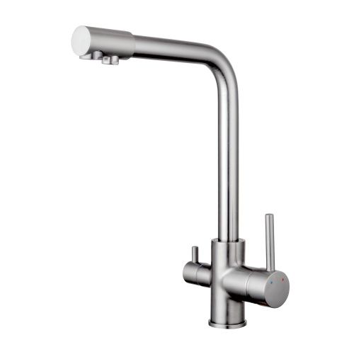 Смеситель для кухни Shevanik S328L на мойку сатин