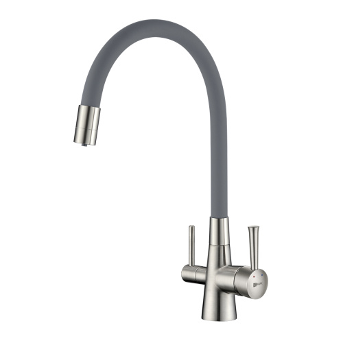 Смеситель для кухни LeMark Comfort LM3075BN на мойку никель