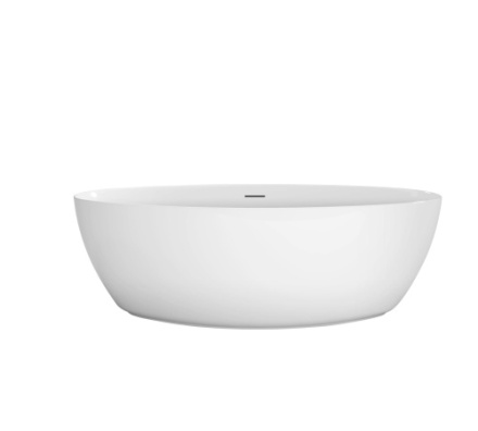 Ванна акриловая BelBagno BB707-1860-880 186х88 отдельностоящая полукруглая