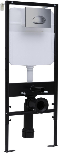 Инсталляция для унитаза с механической клавишей смыва Logan Oval 00299420 цвет хром