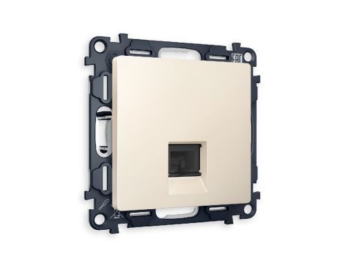 Комплект механизма телефонной розетки RJ-11(4P4C) со шторкой Ambrella Volt Alfa (Алфа) MA332030