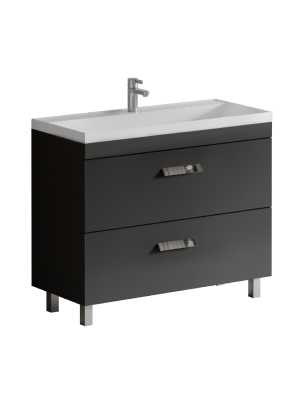 Тумба под раковину Velvex ORLANDO tnORL.100-232 100х45х80 напольная цвет серый