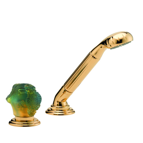 Смеситель THG Dragon Jade U5H-F01-6532/60A на борт ванны золото
