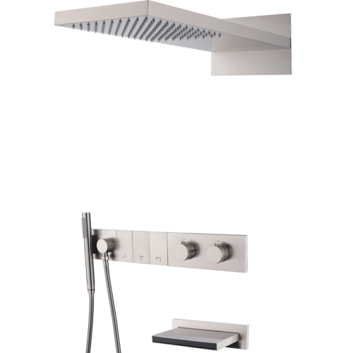 Душевая система Boheme Zodiac 133-2-NB встраиваемая цвет сталь