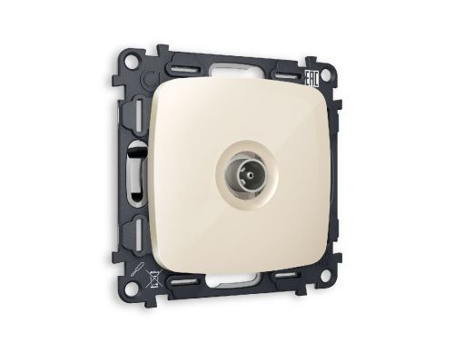 Комплект механизма TV розетки проходной 5-1000 MHz 4dB Ambrella Volt Omega (Омега) MO313030