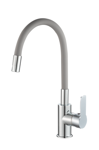 Смеситель для кухни Rush Siple SI7335-60Grey на мойку хром