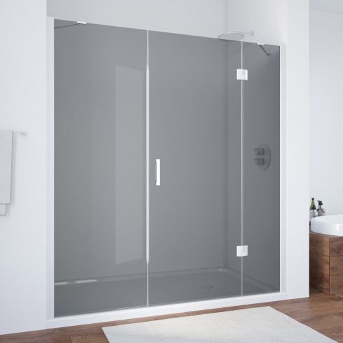 Душевая дверь Vegas-Glass AFP-F TUR+NOVO AFP-F NOVO 130 01 07 R 130х190 стекло тонированное профиль белый