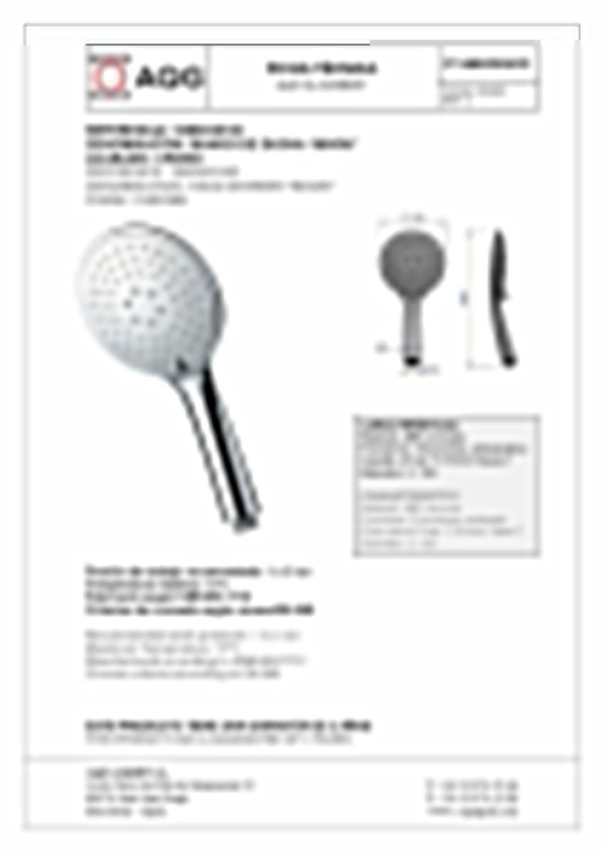 Лейка для ручного душа AQG 10MOO0100 круглая - фото 2