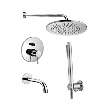 Душевая система Paffoni Light KITLIG019CR141 встраиваемая в стену