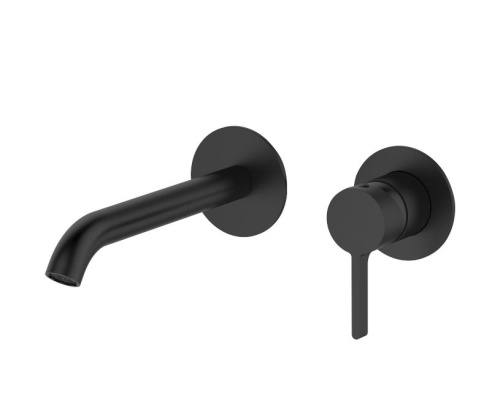 Смеситель AQG Urban Flow 01URF160NG встраиваемый в стену черный матовый