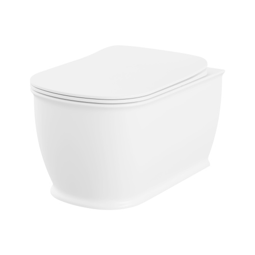 Унитаз подвесной Lavinia Boho Bell pro 3301002R белый глянцевый с сиденьем микролифт безободковый каскадный смыв