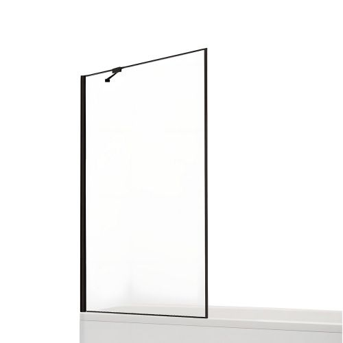 Душевая шторка на ванну New Trendy NEW MODUS Black EXK-1934 90х150 стекло прозрачное профиль черный ориентация универсальная