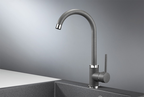 Смеситель для кухни Granula 2125, ГРАФИТ на мойку графит