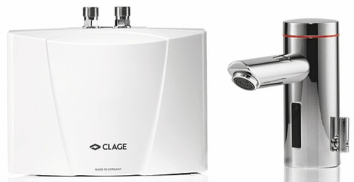 Водонагреватель проточный Clage E-mini MBX 7 Lumino 1500-15137