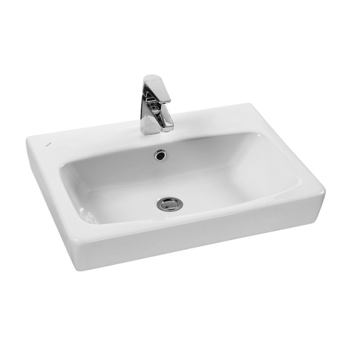 Раковина из сантехнического фарфора Aquaton Нео 1WH302185 55х45 подвесная цвет белый