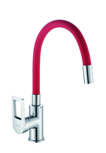 Смеситель для кухни D-Lin D155308-4 на мойку красный