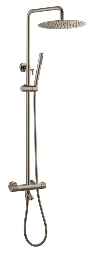 Душевая стойка Boheme Uno 468-T-NB настенная цвет никель с термостатом