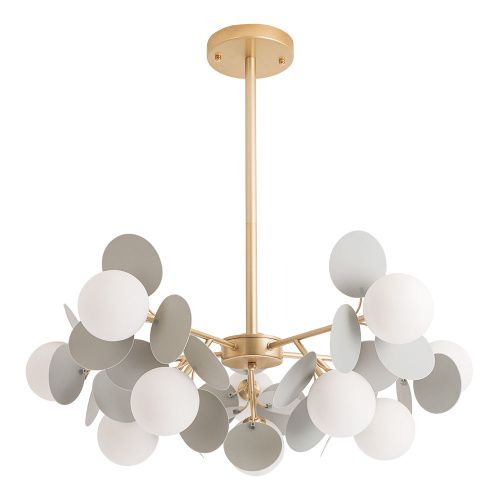 Люстра на штанге Arte Lamp Peacock (Пеацоцк) A1369SP-10GY