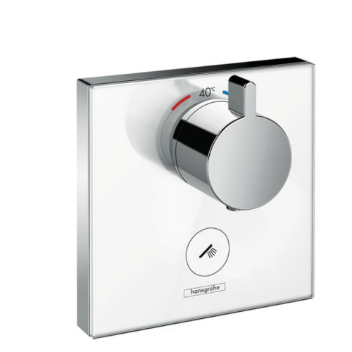 Смеситель для душа Hansgrohe ShowerSelect 15735400 встраиваемый в стену хром/белый с термостатом