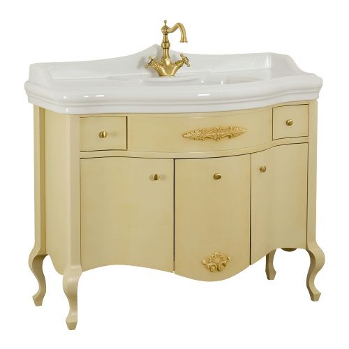 Тумба под раковину Migliore IMPERO 25956 110х57х82 напольная цвет бежевый