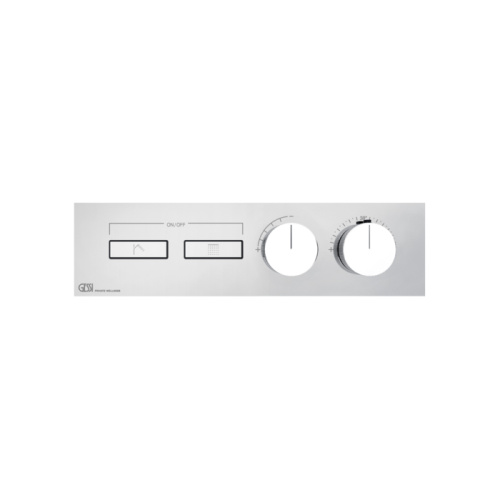Смеситель для душа Gessi Hi-Fi 63012#031 встраиваемый в стену хром с термостатом (внешняя часть)