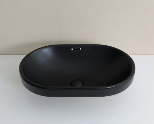 Раковина Gid Integrado 61 см Bm1004 (72202) встраиваемая цвет черный матовый