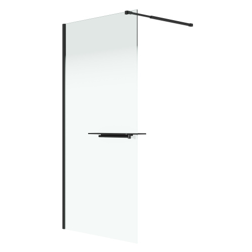 Душевая перегородка Niagara Nova NG-582-90BLACK 90х200 стекло матовое профиль черный матовый