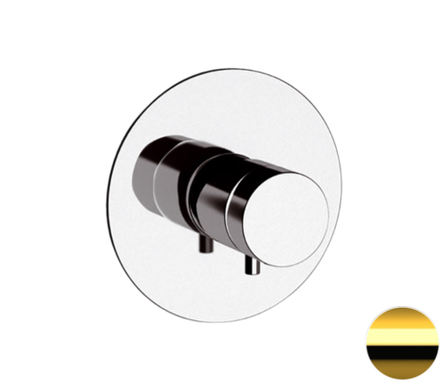 Смеситель для душа Remer Elegance NT30DO встраиваемый в стену золото глянцевое с термостатом