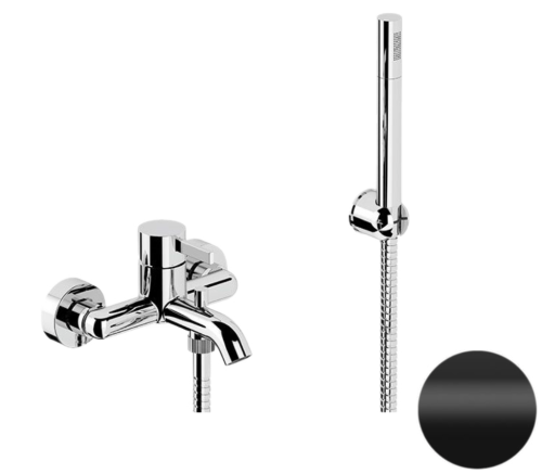 Смеситель для ванны Remer Metrica MC02NO настенный черный