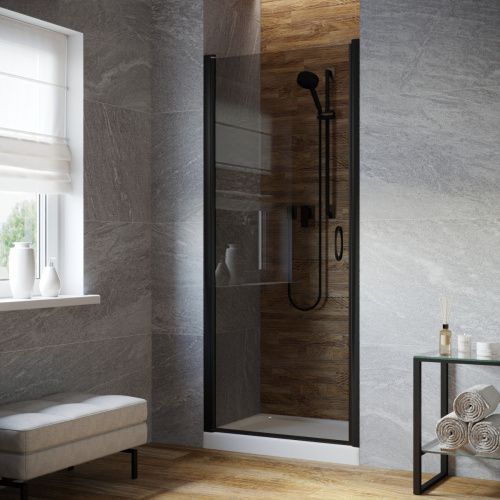 Душевая дверь Vegas-Glass EP LUX EP LUX 60 02М 07 L 60х200 стекло тонированное профиль черный