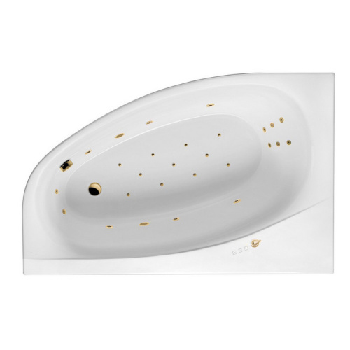 Ванна акриловая гидромассажная Excellent KAMELEON WAEX.KML17.ULTRA.GL 170х110 пристенная асимметричная с каркасом