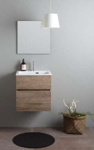 Тумба под раковину White Ceramic Laveria MEWMOB50RT 50х40х50 подвесная цвет дуб тарвизио