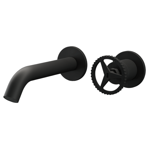 Смеситель для раковины Remer Chrono CH15PLNO встраиваемый в стену черный