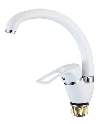 Смеситель для кухни D-Lin D150422-C на мойку белый