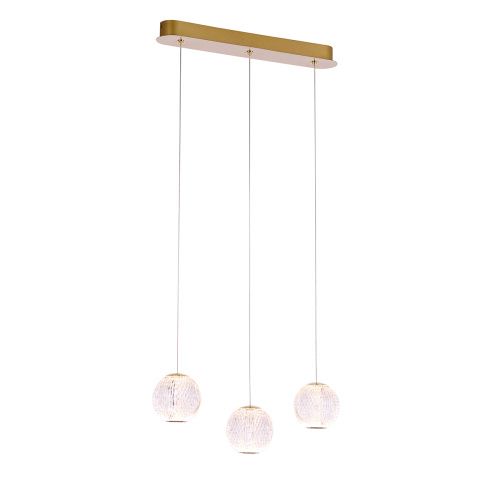 Светильник подвесной Delight Collection Elliot Diamante (Еллиот Диаманте) MD20001012-3B gold