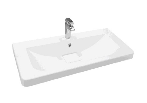 Раковина Aquaton Шерилл 85 см 1A71443KSH010 накладная цвет белый
