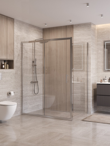 Душевой уголок BelBagno UNO-195 UNO-195-AH-1-160/90-C-Cr 160х90 стекло прозрачное профиль хром без поддона
