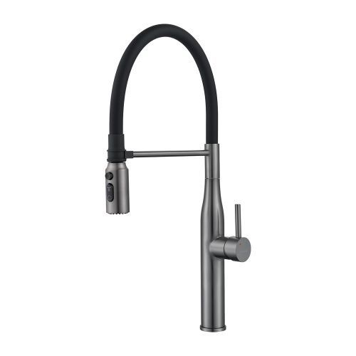 Смеситель для кухни Shevanik S123T-3 на мойку оружейная сталь