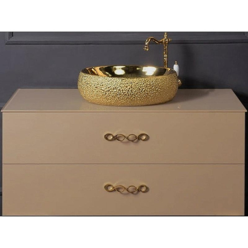 Тумба под раковину Armadi Art NeoArt 831-110-CP 111х48х50 подвесная цвет коричневый