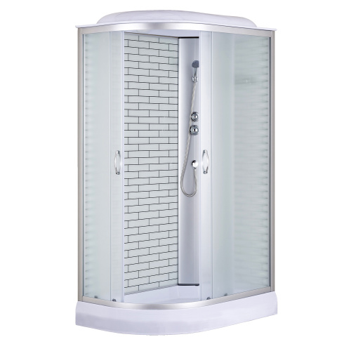 Душевая кабина Loranto CS-66120-13R FW 120 80х120 асимметричная с крышей