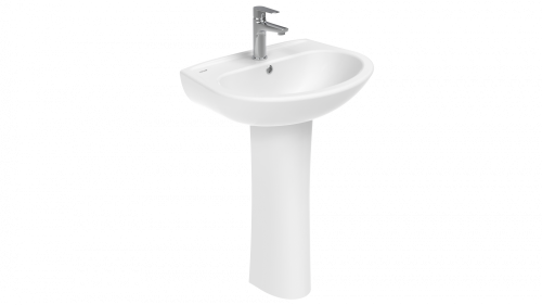 Раковина из сантехнического фарфора Creavit Sedef SD065-00CB00E-0000 65х50 подвесная цвет белый