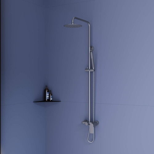 Душевая стойка RGW Shower Panels 59140127-11 настенная цвет серый Душевая стойка RGW Shower Panels 59140127-11 настенная цвет серый